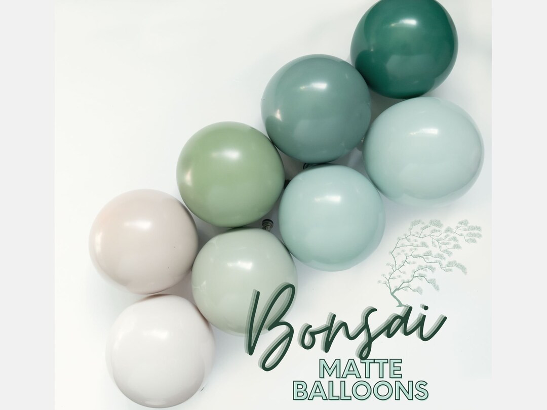 Bonsai Custom CHALK Matte Colors : 5, 11 Latex Balloons Baby Showers, Birthdays, Wedding Olive, S... | Etsy (US)