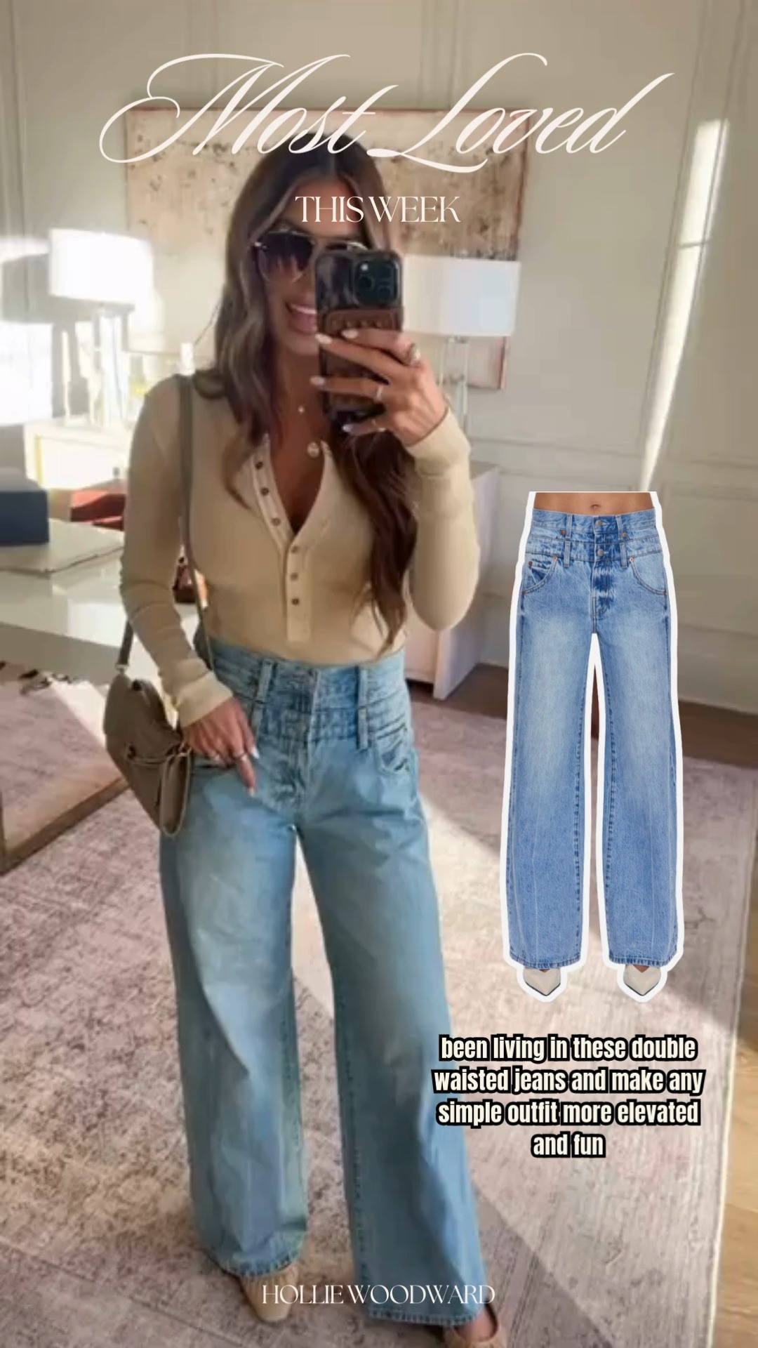 best sellers of the week! wearing a 27 in the jeans and small top 🫶🏼 

 