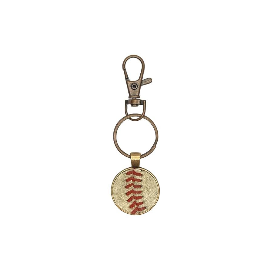 Baseball Seams Co. Keychain - Handcrafted from Used Baseballs - Perfect for Fans & Players (Black... | Amazon (US)