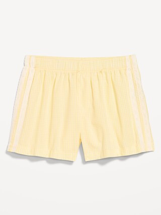 Eyelet-Trim Boxer Pajama Shorts | Old Navy (US)