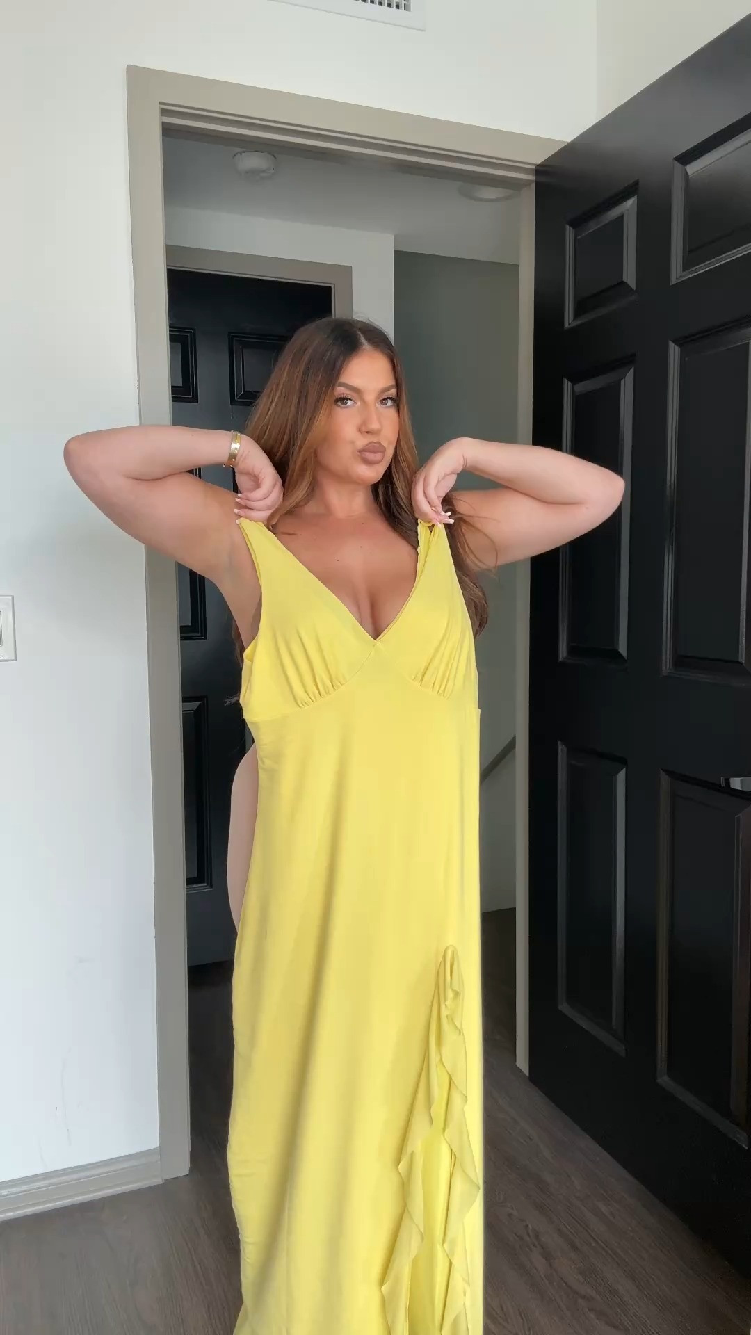 
Summer Wedding Guest Dress! Wearing my reg L (stretchy & TTS)! Available in 17 colors! Also linked my favorite shapewear, bra, accessories, and super comfortable heels!

#LTKMidsize 

 