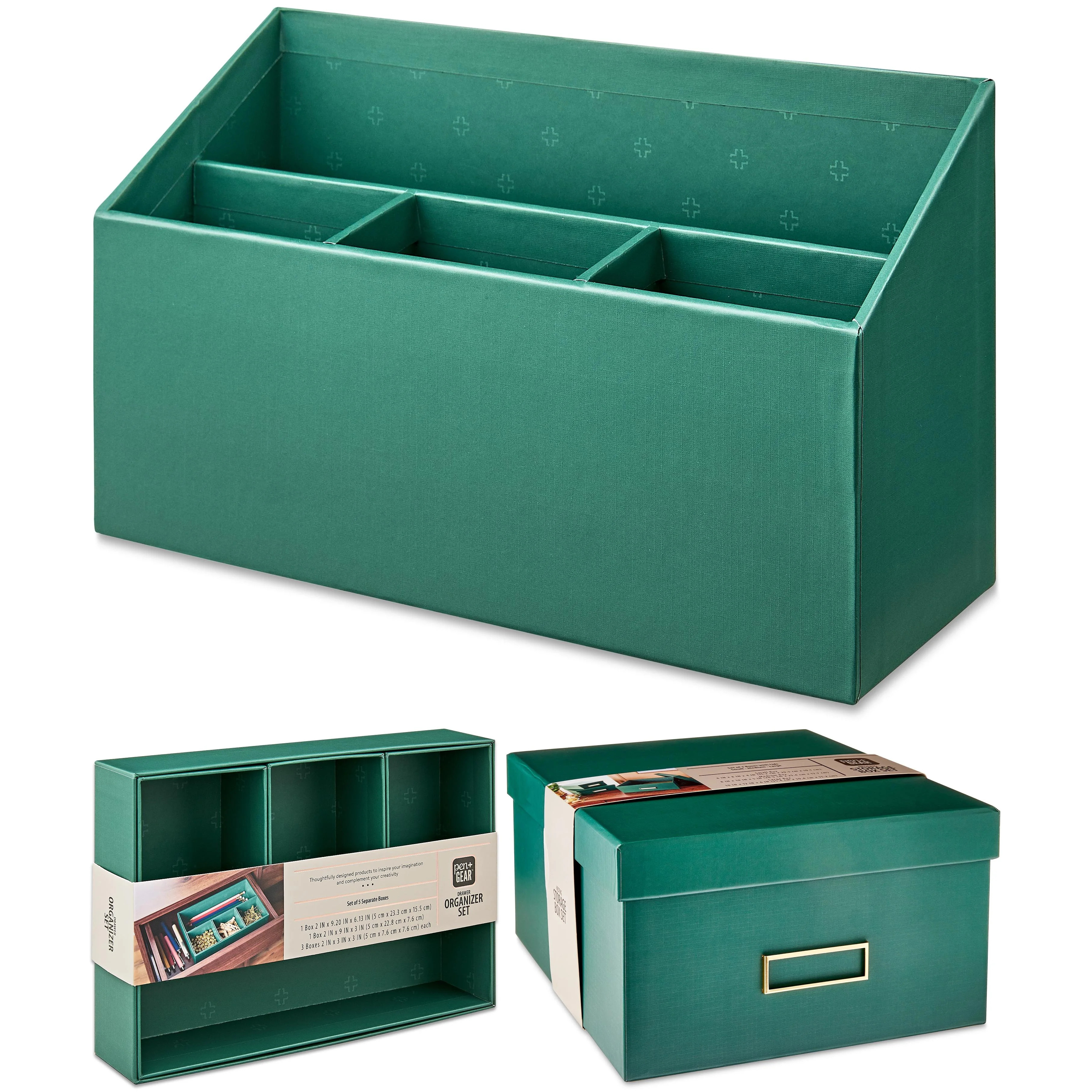 Pen + Gear Green Emerald Desk Organization Sets | Walmart (US)