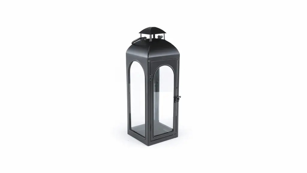 Better Homes & Gardens Black Metal Lantern Candle Holder, 18", Medium | Walmart (US)