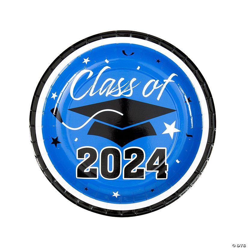 Class of 2024 Paper Dinner Plates - 25 Ct. | Oriental Trading Company