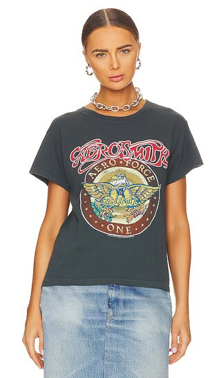 Aerosmith Air Force One Tour Tee in Vintage Black | Revolve Clothing (Global)