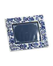 Porcelain 5x7 Floral Chinoiserie Picture Frame | Marshalls