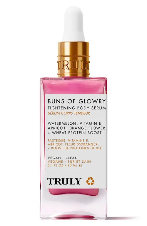 TRULY BEAUTY Buns of Glowry Tightening Body Serum at Nordstrom, Size 3.1 Oz | Nordstrom