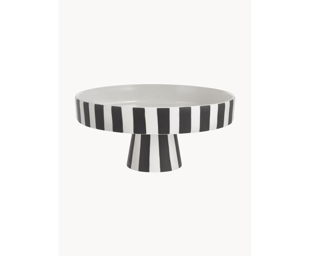 Keramik Servierplatte Toppu im Streifendesign | Westwing EU