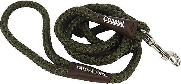 WATER & WOODS Braided Rope Snap Dog Leash, Safety Orange - Chewy.com | Chewy.com