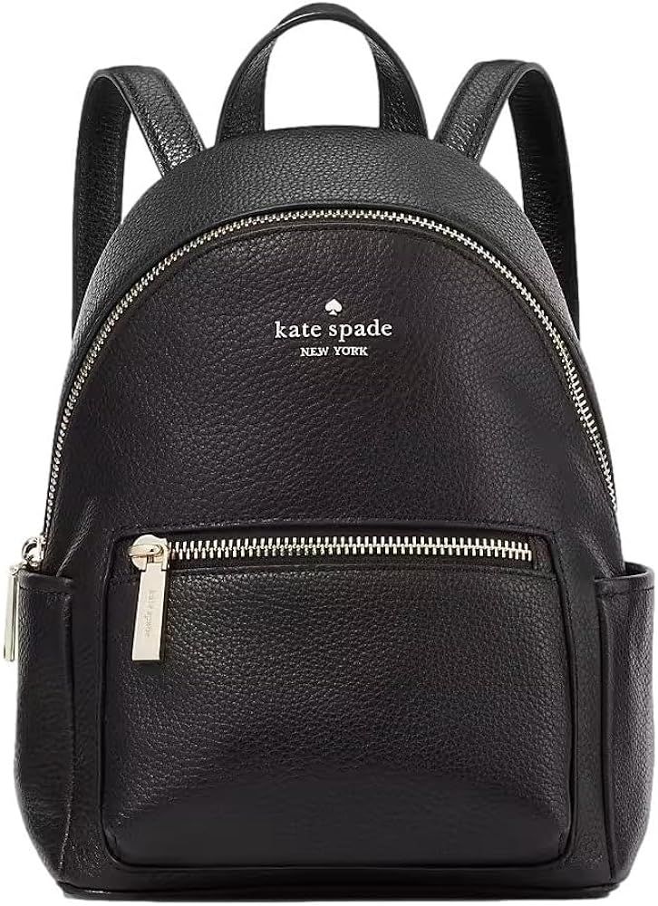 Kate Spade New York Women's Leila Pebbled Leather Mini Dome Backpack Bag, Black | Amazon (US)