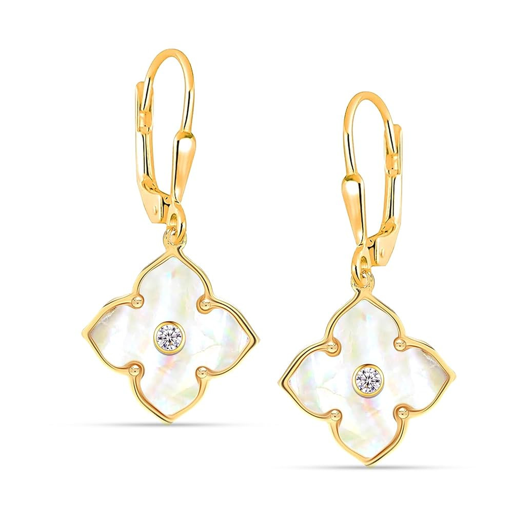 LeCalla 925 Sterling Silver Leverback Drop Earrings | Lightweight Celtic-Knot Filigree Heart Tear... | Amazon (US)