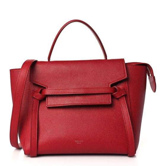 Baby Grained Calfskin Micro Belt Bag Coquelicot | FASHIONPHILE (US)