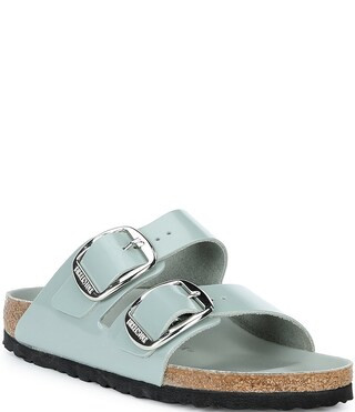 Birkenstock Women's Arizona Big Buckle Hardware High Shine Slide Sandals | Dillard's | Dillard's