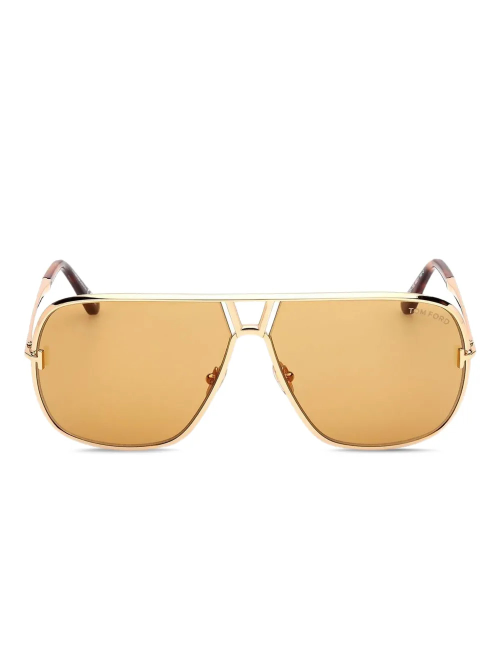 TOM FORD Eyewear logo-print Sunglasses  | Yellow | FARFETCH | Farfetch Global