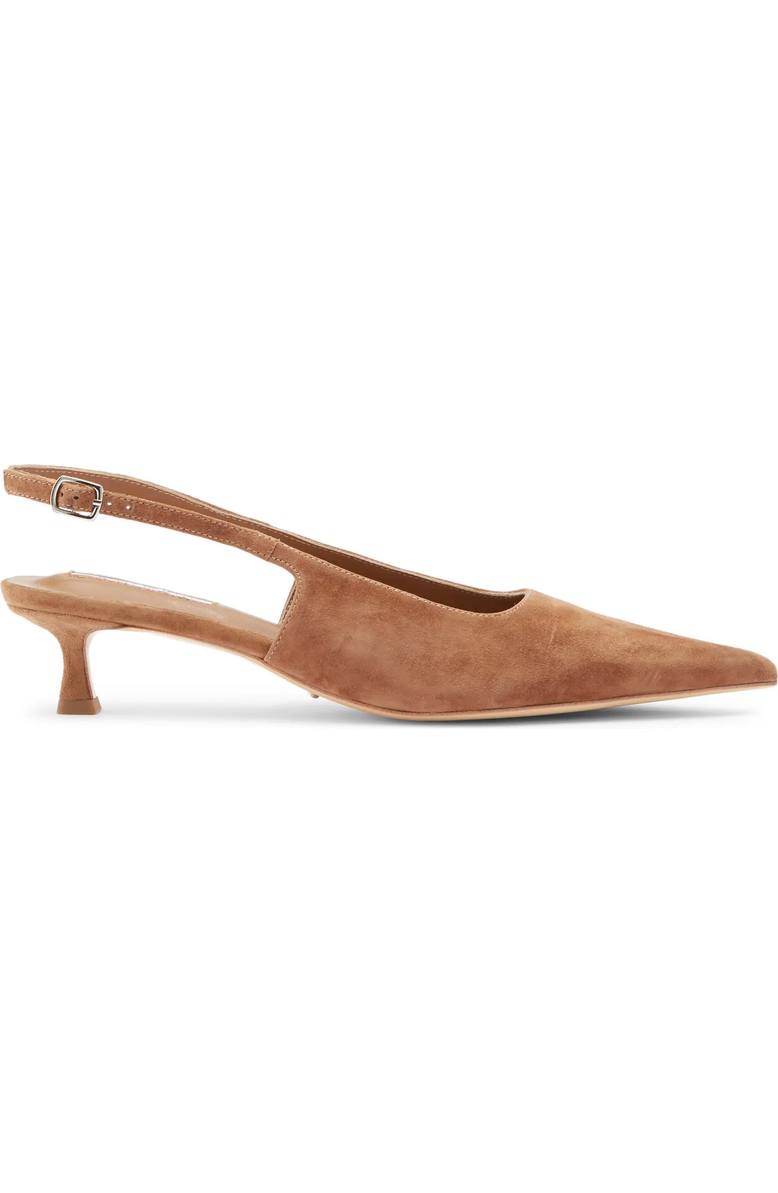 Crush Slingback Pointed Toe Kitten Heel Pump (Women) | Nordstrom