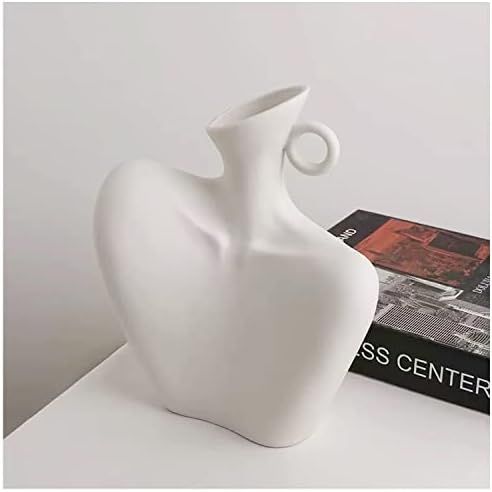 KatoonX Ceramic Female Form Body Shape Flower Vase for Home Decor White | Amazon (US)
