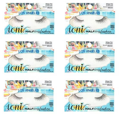 IONI Halfling Lash LOS ANGELES Wispy Foxy Crisscross(Pack of 6) | Target
