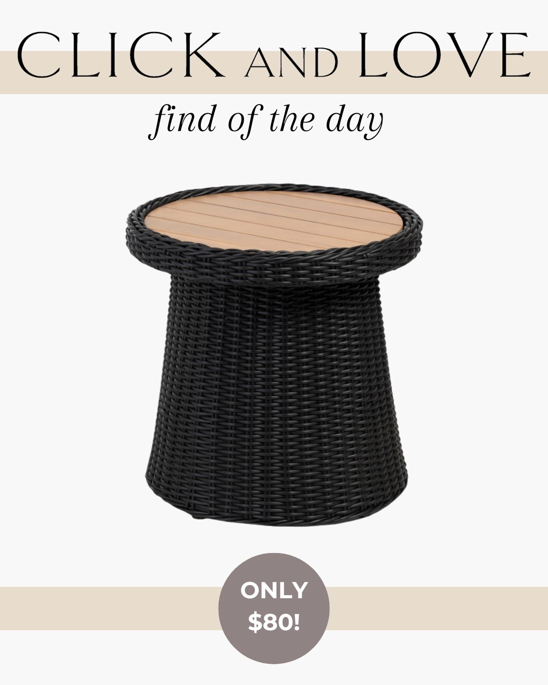 Find of the day! This outdoor wicker accent table is only $80! Love the look of the black to give wicker a modern twist. 

End table, wicker furniture, black furniture, budget friendly furniture, modern bedroom, curated spaces, shoppable inspo, outdoor inspiration, Modern home decor, traditional home decor, budget friendly home decor, Interior design, look for less, designer inspired, end table, side table, neutral furniture, neutral home decor, patio furniture, outdoor set

#LTKStyleTip #LTKFindsUnder100 #LTKHome