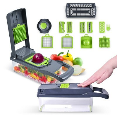 Cheer Collection 10 in 1 Food Slicer and Vegetable Chopper with 8 Blades | Target