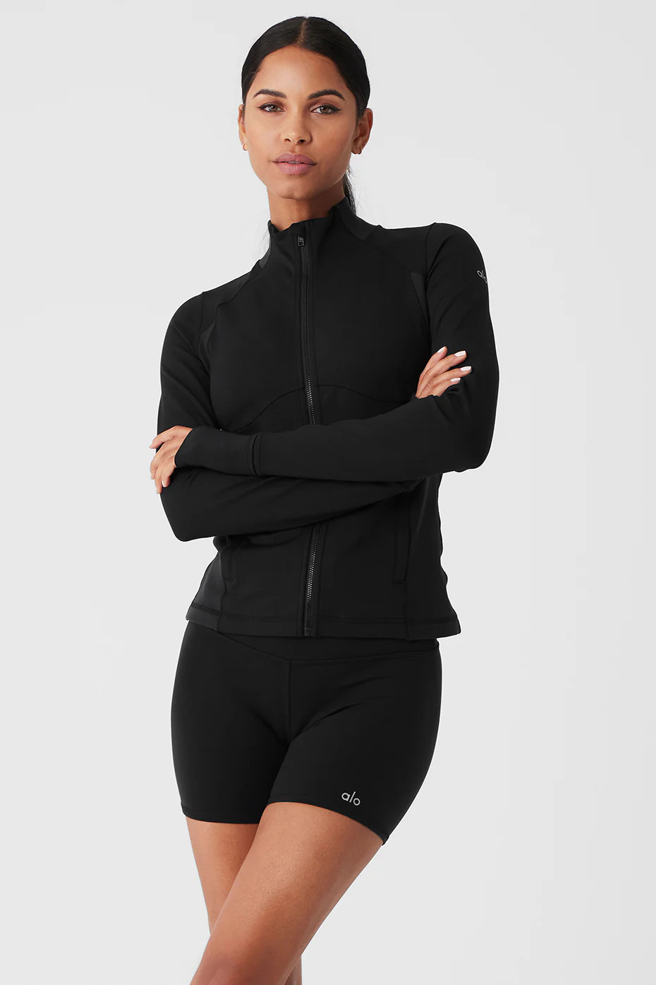 5" Airbrush High-Waist Biker Short | Alo Yoga (US)