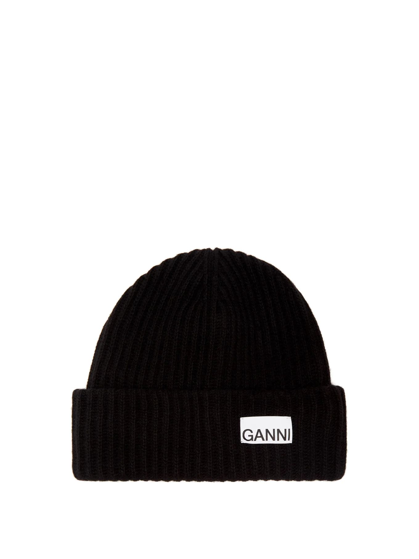 Logo-patch recycled wool-blend beanie hat | Matches (UK)