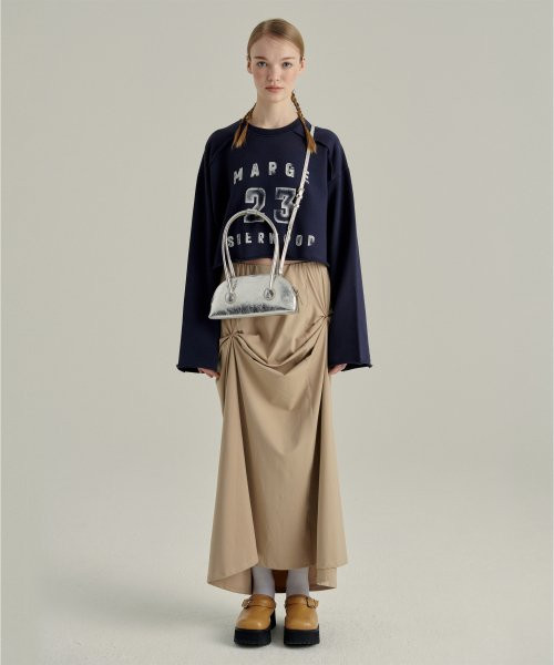 BESSETTE SHOULDER + STRAP - silver crinkle | Musinsa Global