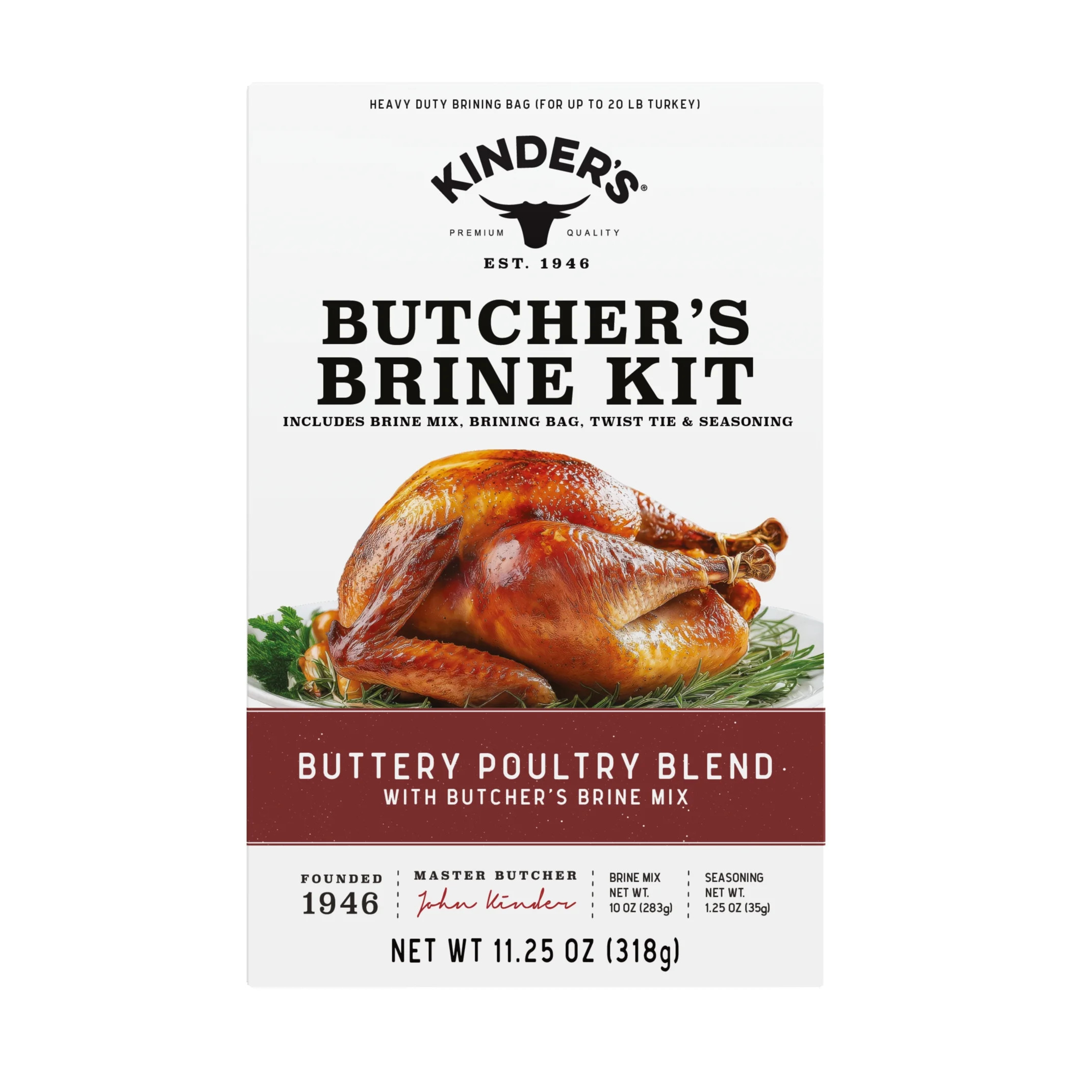 Kinder's Butcher's Brine Kit for Turkey, Buttery Poultry Blend with Brine Mix, 11.25 oz | Walmart (US)