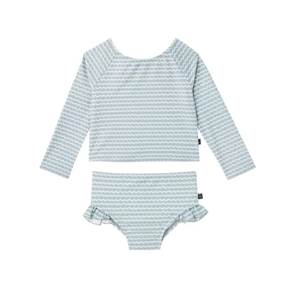 Wonder Nation Toddler Girl Seersucker Ruffle One- Piece Swimsuit, Sizes 12M-5T | Walmart (US)