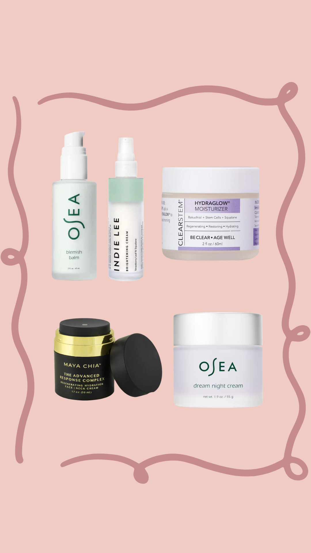 NON TOXIC face lotion. I use OSEA blemish balm (code: CLEANLIVING). Clearstem is great (code: CLEANLIVINGKARLY). My mom switches between Maya Chia and Osea dream cream.  

 

#LTKU #LTKBeauty #LTKFamily