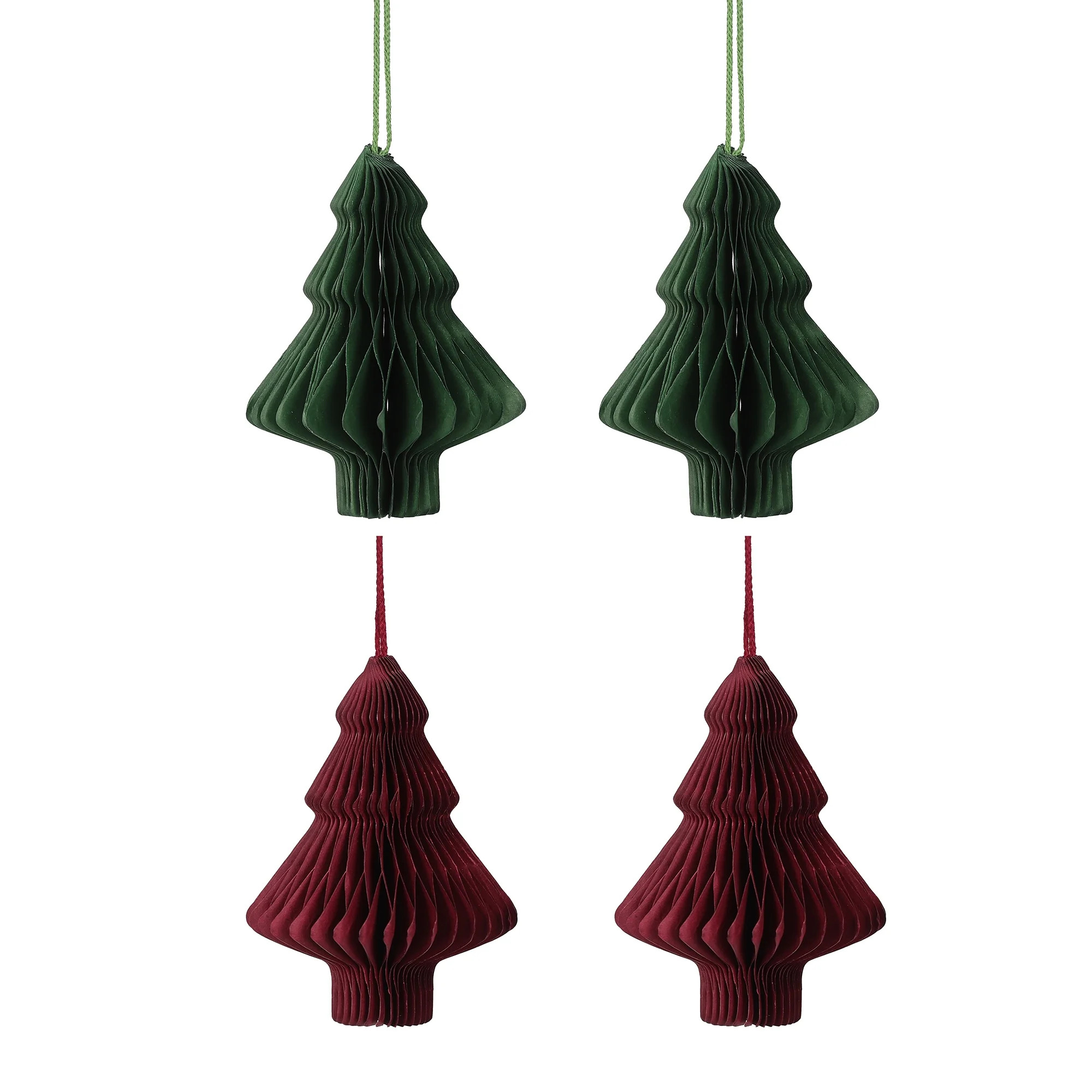 Holiday Time PL Glad Tidings Set of 4 Paper Trees Ornament Home Decor, HOLIDAY TIME PL GT 4 PAPER... | Walmart (CA)