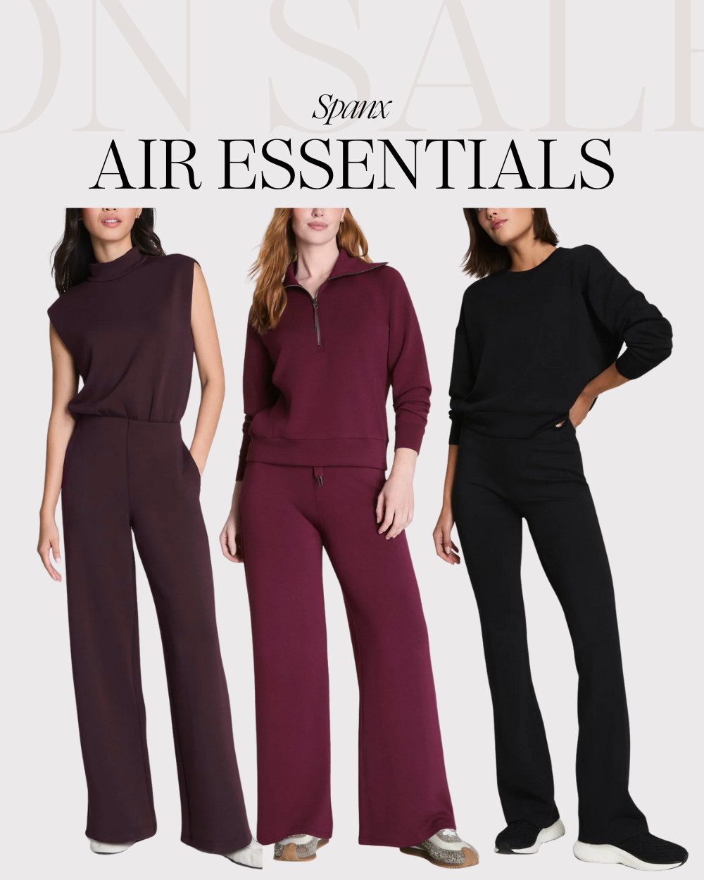 Spanx sale alert! The AirEssentials line is truly that soft — lightweight, buttery, and perfect for everyday. My go-to set is marked down right now 🤍 

 #LTKHoliday #LTKootd #LTKSaleAlert