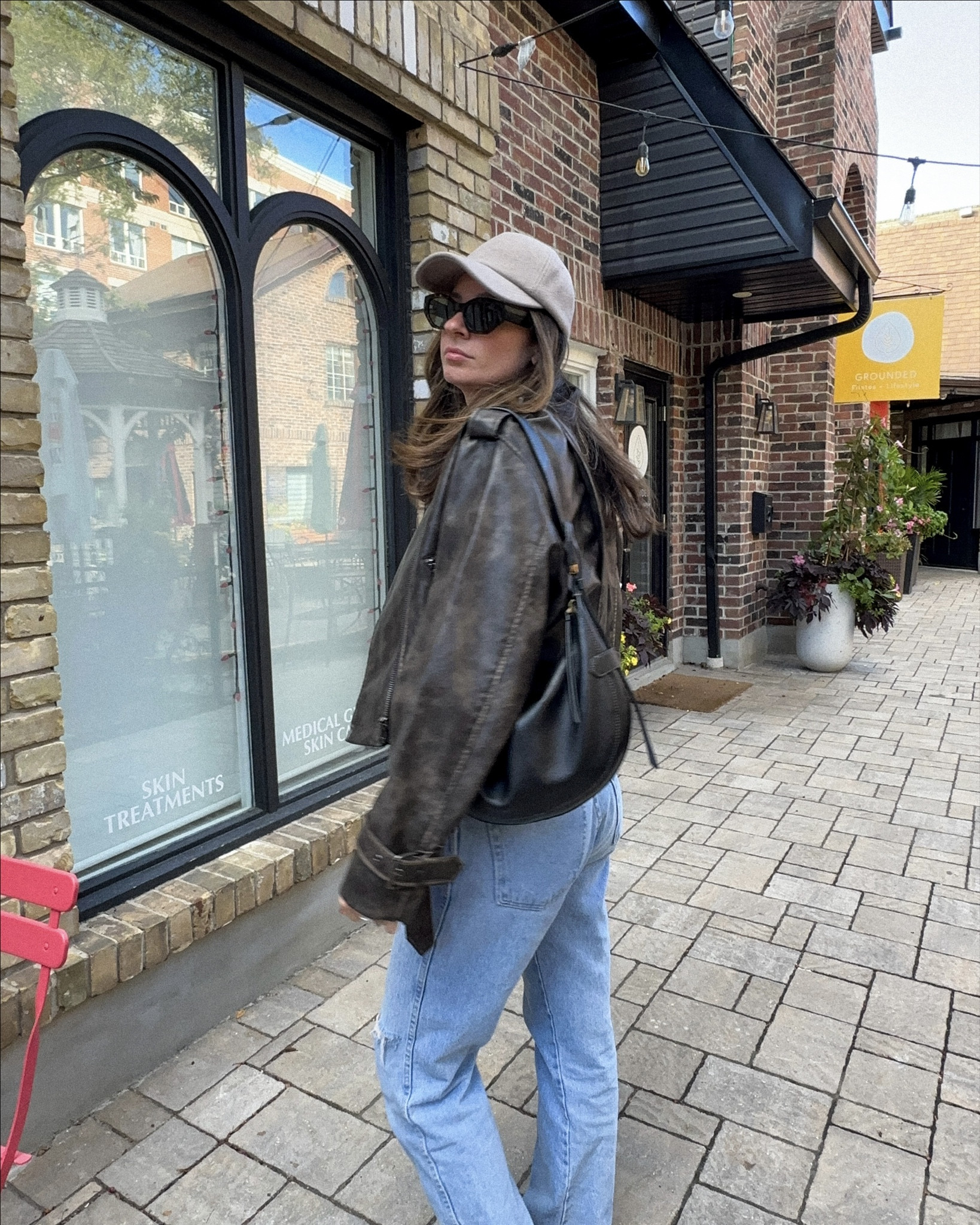 fall outfits, fall outfit ideas, fall style, casual fall outfit, wool baseball cap, brown leather jacket, adidas sambas,  capsule wardrobe styling

#LTKstyletip #LTKautumn #LTKcanada