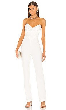 NBD Conner Jumpsuit en White from Revolve.com | Revolve Clothing (Global)