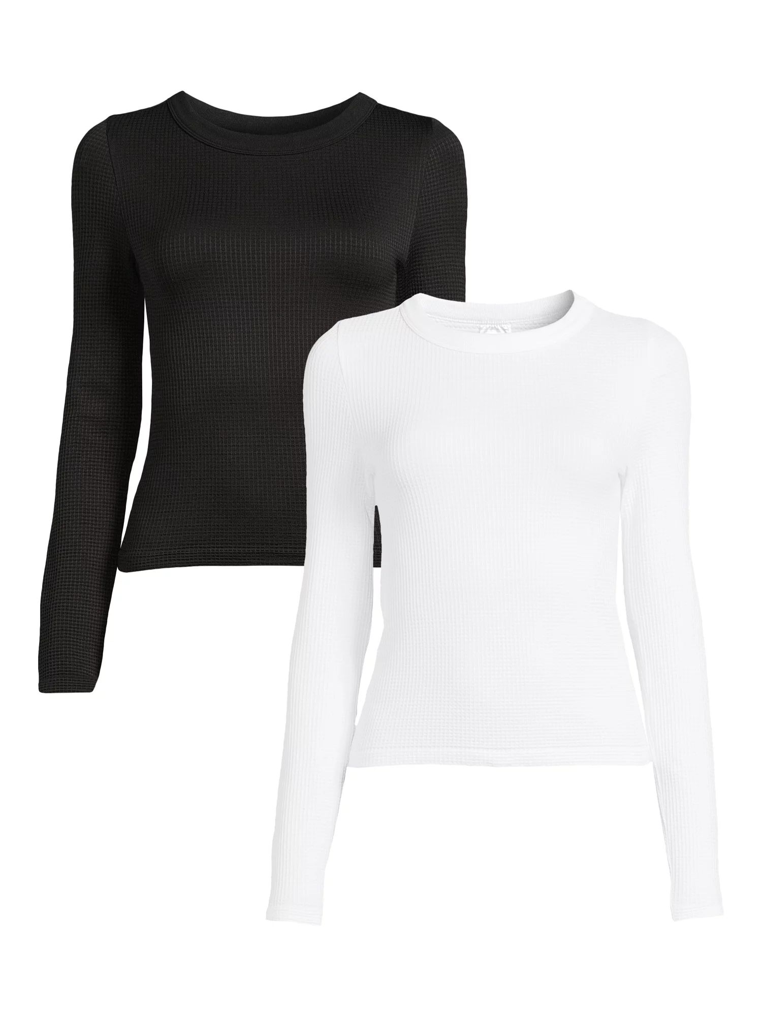 No Boundaries Juniors’ Seamless Scoop Neck T-Shirt, 2 Pack, Sizes XS-XXL - Walmart.com | Walmart (US)