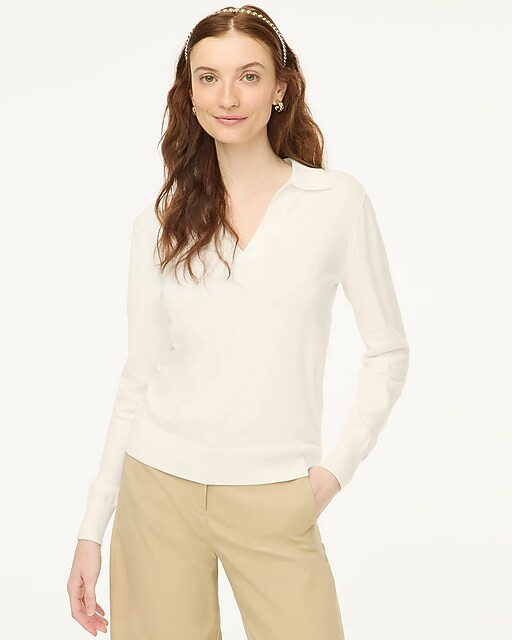 Cotton sweater-polo | J.Crew Factory