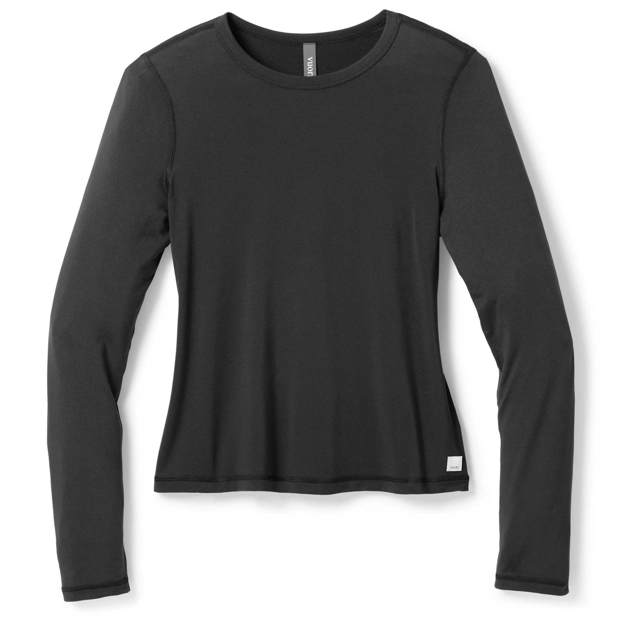 Vuori Women's Long-Sleeve Lux Crew T-Shirt Black S | REI