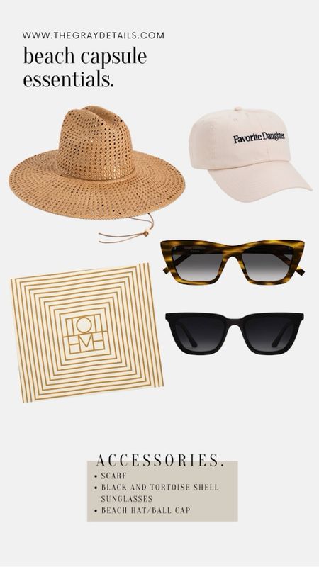 Spring break accessories. Sunglasses, beach cap, beach hat

#LTKover40 #LTKswim #LTKstyletip