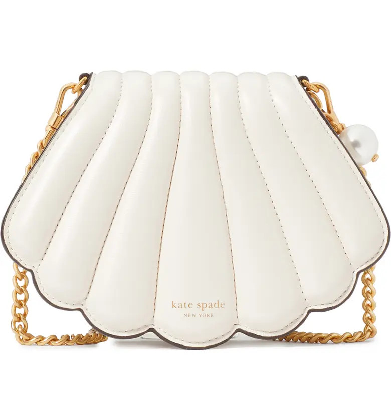 what the shell pearlized smooth leather seashell crossbody | Nordstrom