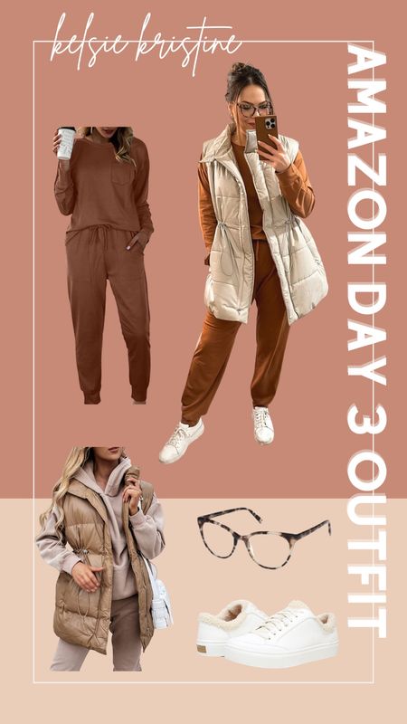 Amazon outfit day 3: cute loungewear set, cute casual outfit from amazon 

#LTKstyletip #LTKunder100