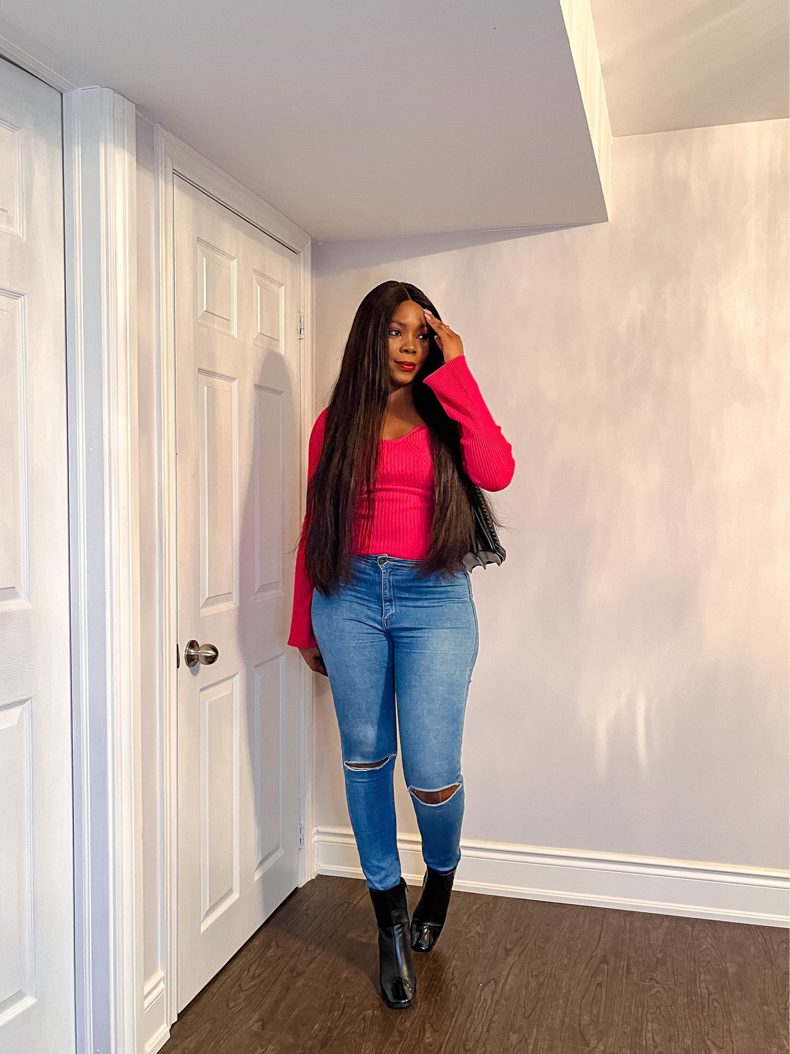 Pink and denim for spring? Yes please! 

#LTKfit #LTKSeasonal #LTKFind