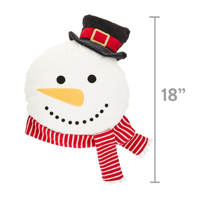 Snowman 18" Decorative Pillow, by Holiday Time | Walmart (US)