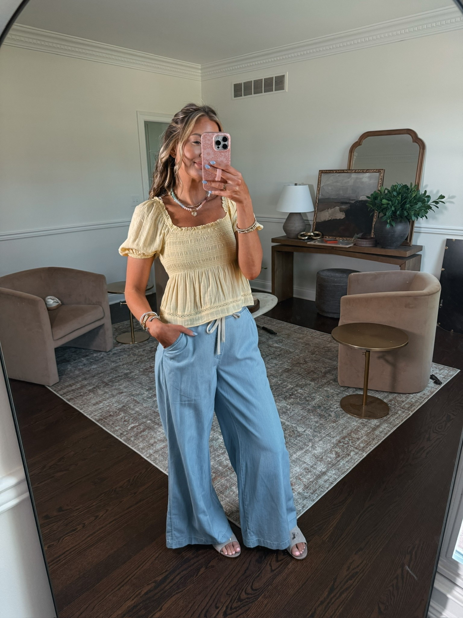 The cutest drawstring jeans and butter yellow top from Walmart!! 💛🌼

#LTKootd #LTKgrwm #LTKmomlife
