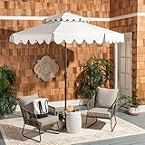 Features a chic white hue with a matching scalloped trim | Amazon (US)