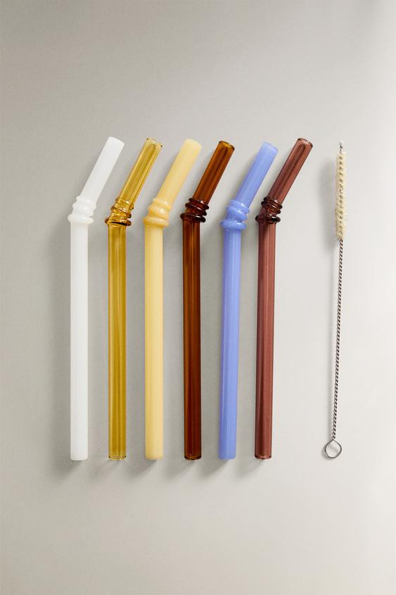 SET OF BOROSILICATE GLASS STRAWS | Zara US
