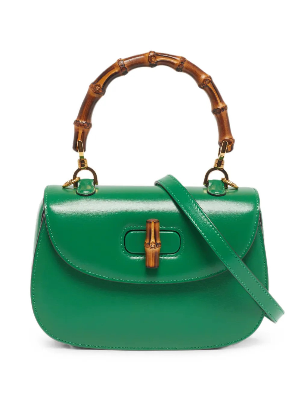 Gucci Pre-Owned mini 1947 Bamboo tote bag - Green | Farfetch Global