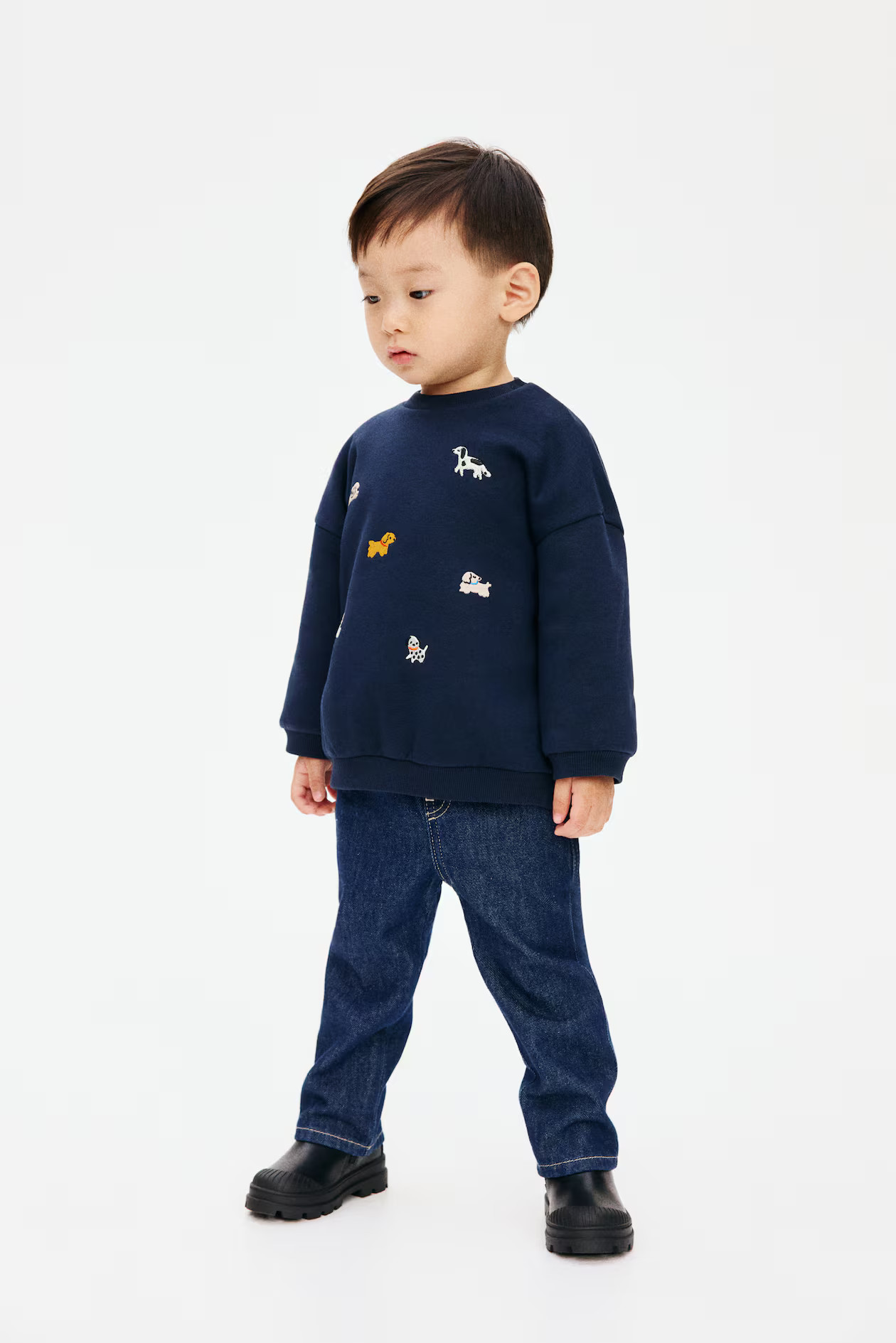 Motif-Detail Brushed-Inside Sweatshirt | H&M (US + CA)