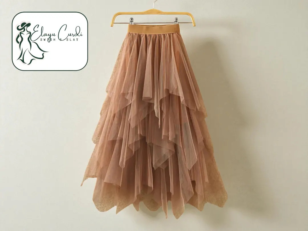 Tulle Long Skirt | Layered A-line, Elastic Waist - Etsy UK | Etsy (US)