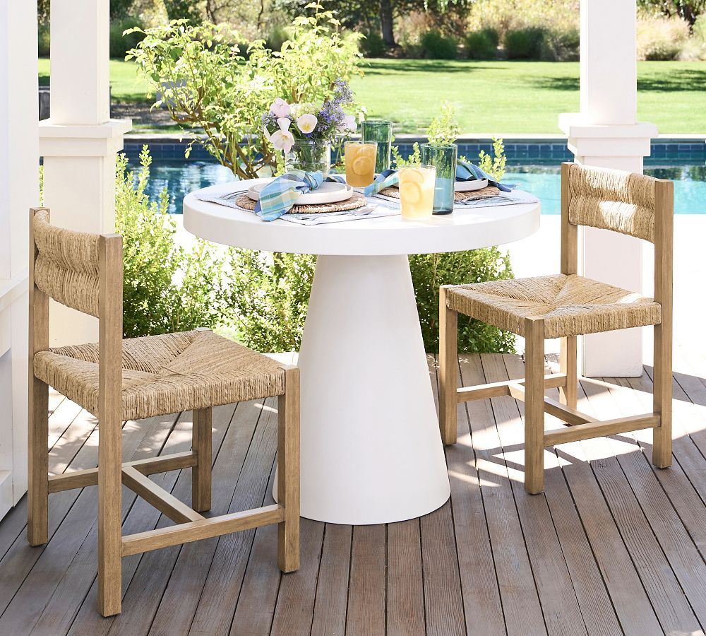 Pomona Concrete Outdoor Bistro Table | Pottery Barn (US)