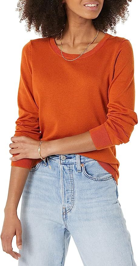 Amazon Essentials Women's Lightweight Crewneck Sweater | Amazon (US)