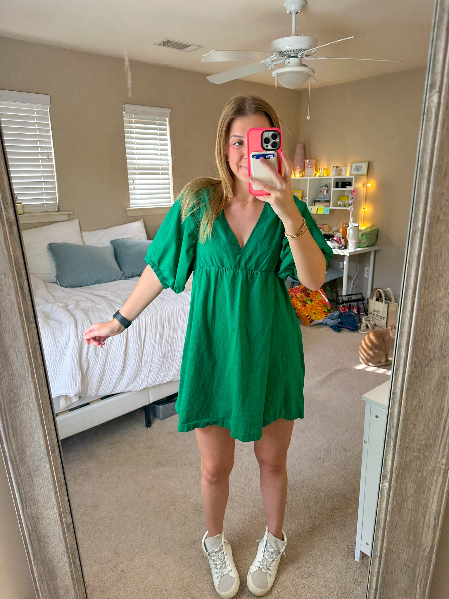 cutest kelley green dress for church 💚

#LTKStyleTip #LTKBeauty #LTKU